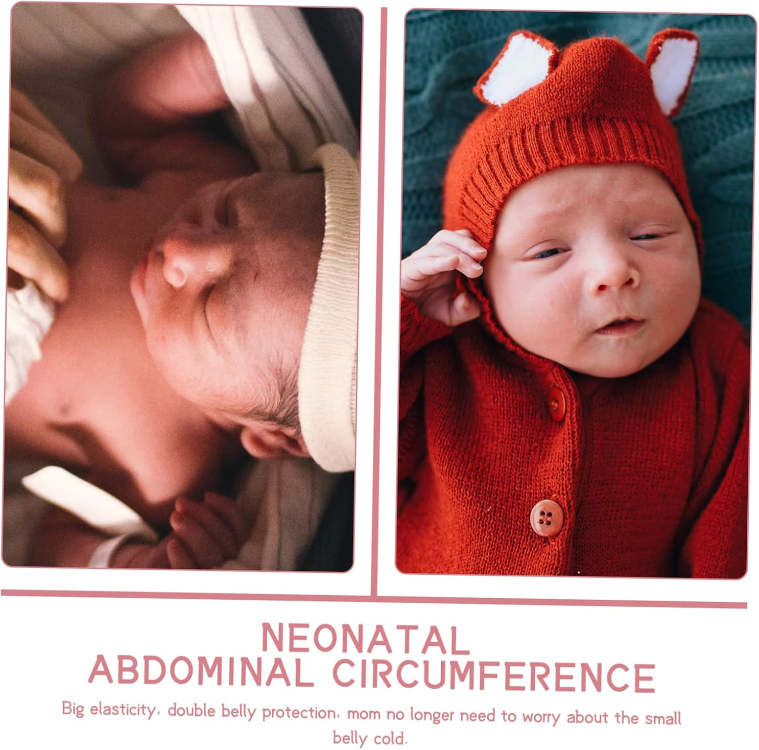 3Pcs Cotton Bellyband for Newborns Navel Protector Soft and Warm Umbilical Cord Support for Infants Assorted Colors