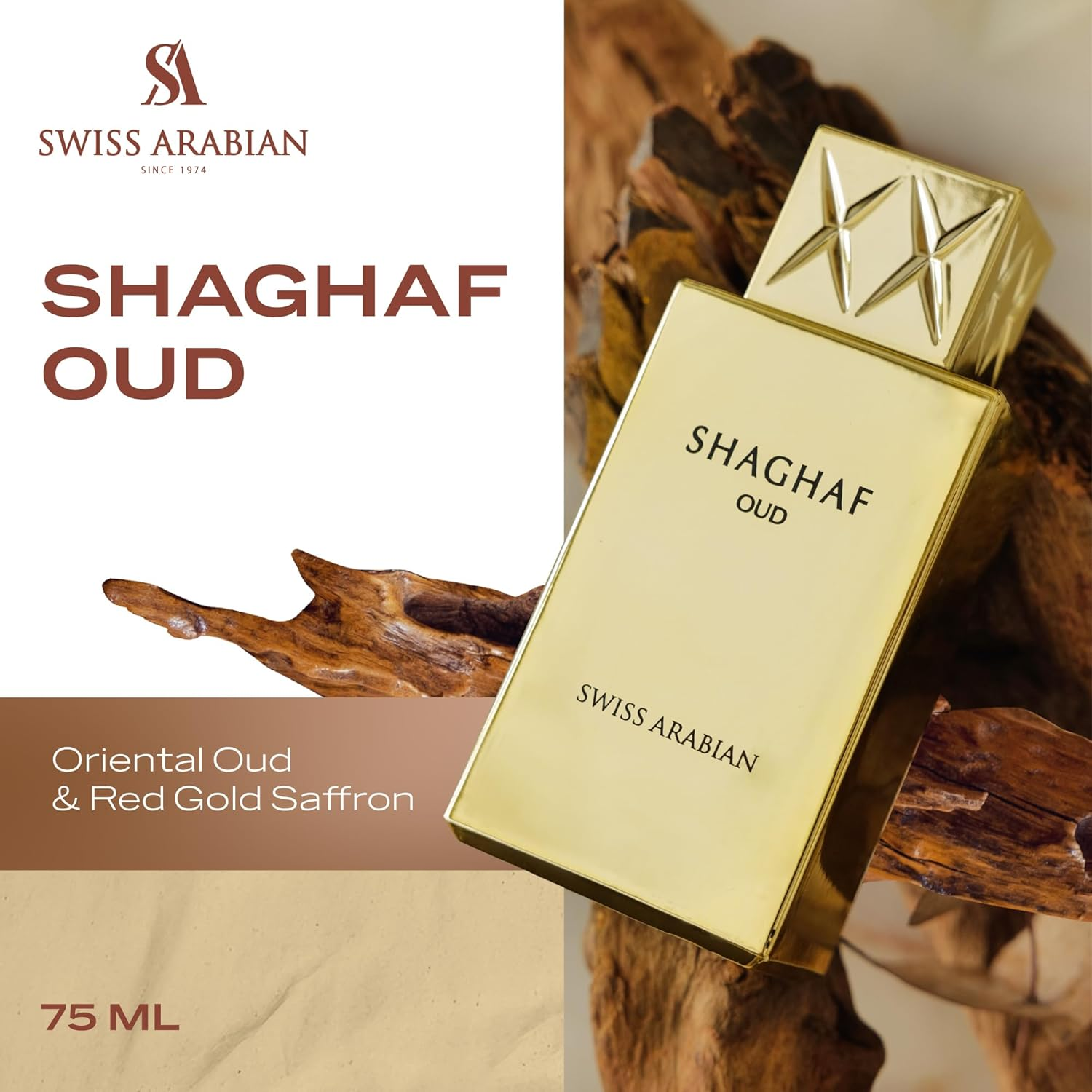 Swiss Arabian Shaghaf Oud Eau De Parfum, Unisex, 75Ml image number 5