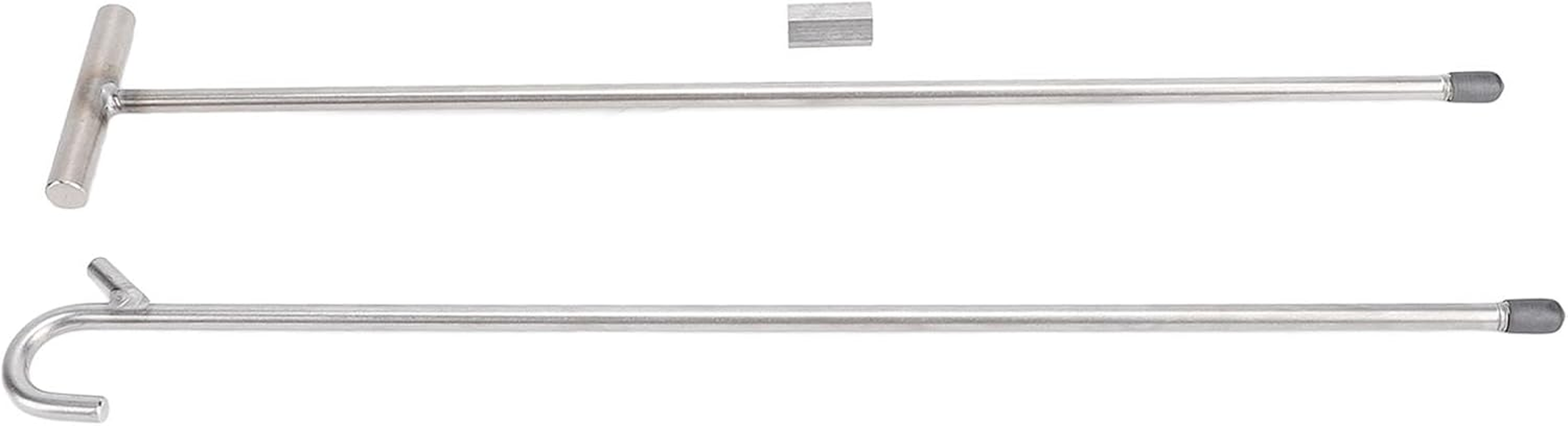 RASTKY 32 Inch Heavy Duty 5Th Wheel Pin Puller Stainless Steel Fifth Wheel Pin Puller Portable Handle Type Hooks Steel Plated Fifth Automotive Tools Equipment image number 5