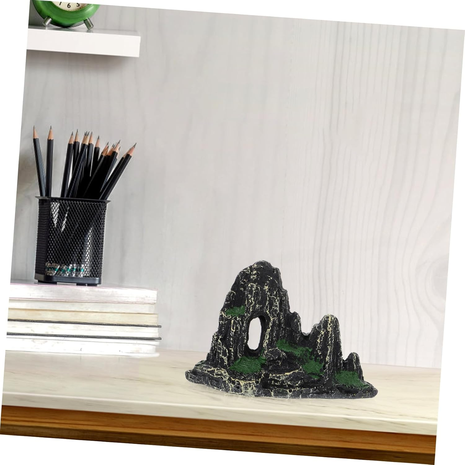 FIXOSHEE Artificial Rockery Ornament Simulation Hill Aquarium Decoration Resin Fish Tank Landscaping Statue for Aquatic Pets Aquarium Scenery image number 3