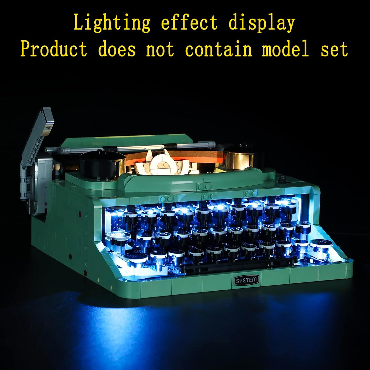 GEAMENT LED Light Kit Compatible with  Typewriter - Lighting Set for Ideas 21327 Building Model ( Set Not Included) image number 5