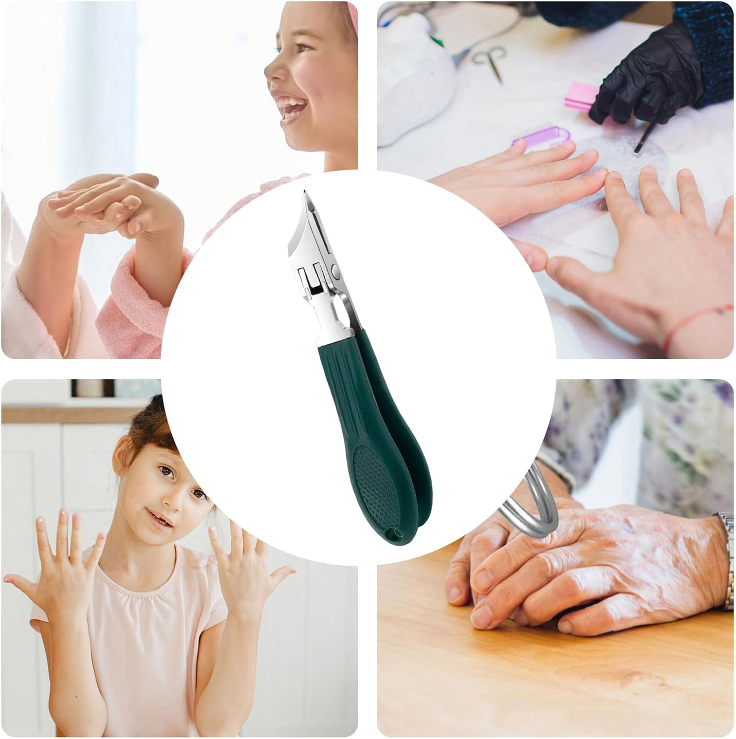 Small Nail Clippers - Edged Toenails Trimmer - Anti-Splash Ergonomic Nail Clippers for Travel Salon Home Women Seniors Men image number 1