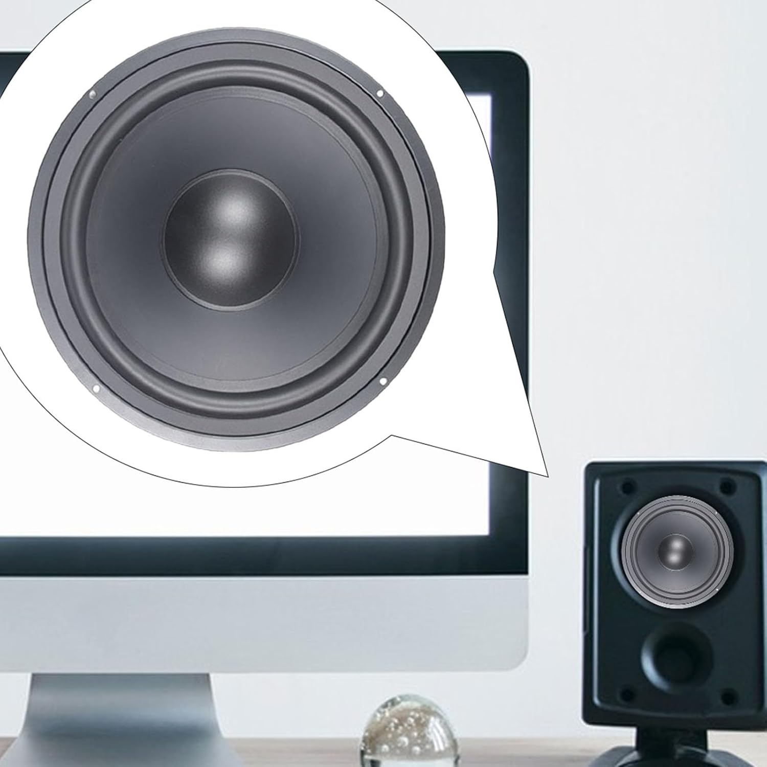 Woofer Speaker - 3-12Inch Woofers Passivee Radiatorr | Enhanced Bass Response Wooferrs, Passive Radiator Designed Speaker for Home and Mobile Audio Subwoofer Enclosures - 12 Inches image number 6