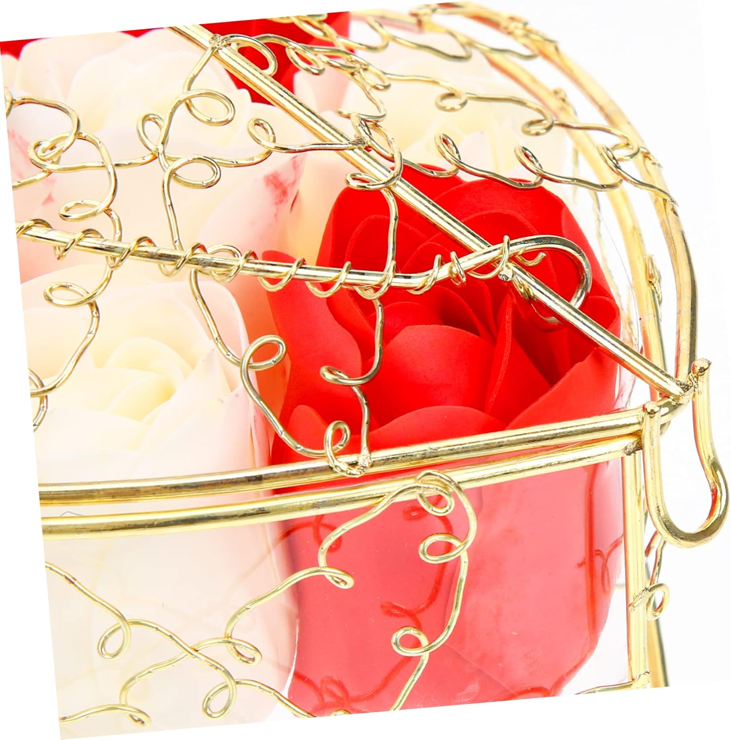 FRCOLOR Decorative Soap 4 Boxes Soap Rose Floral Immortal Floral Ornament Rose for Women Spa for Women Soap Bride Rose Soap Bar Fancy Soap Basket Miss image number 3