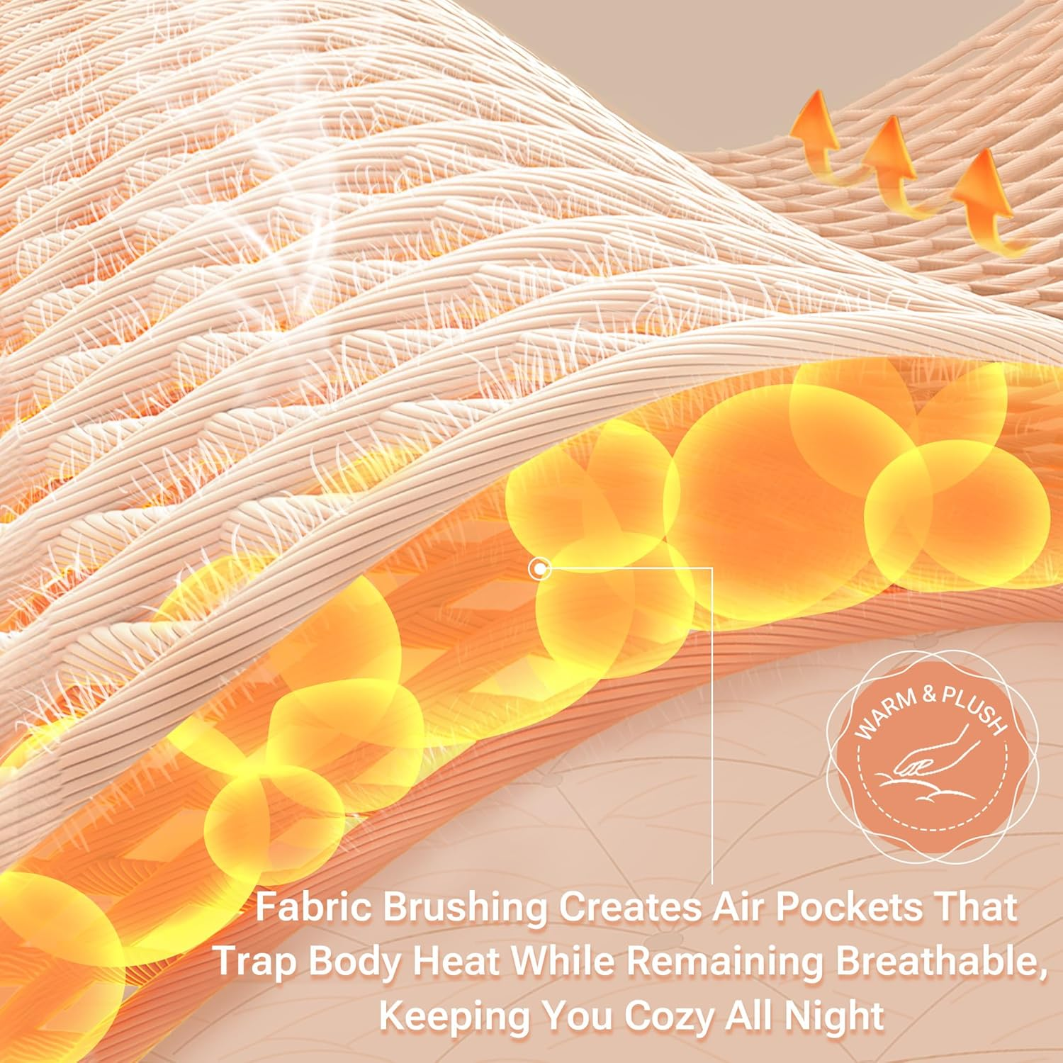 True North by Sleep Philosophy Cozy Flannel Warm 100% Cotton Sheet - Novelty Print Animals Stars Cute Ultra Soft Cold Weather Bedding Set, Queen, Bear 4 Piece image number 6