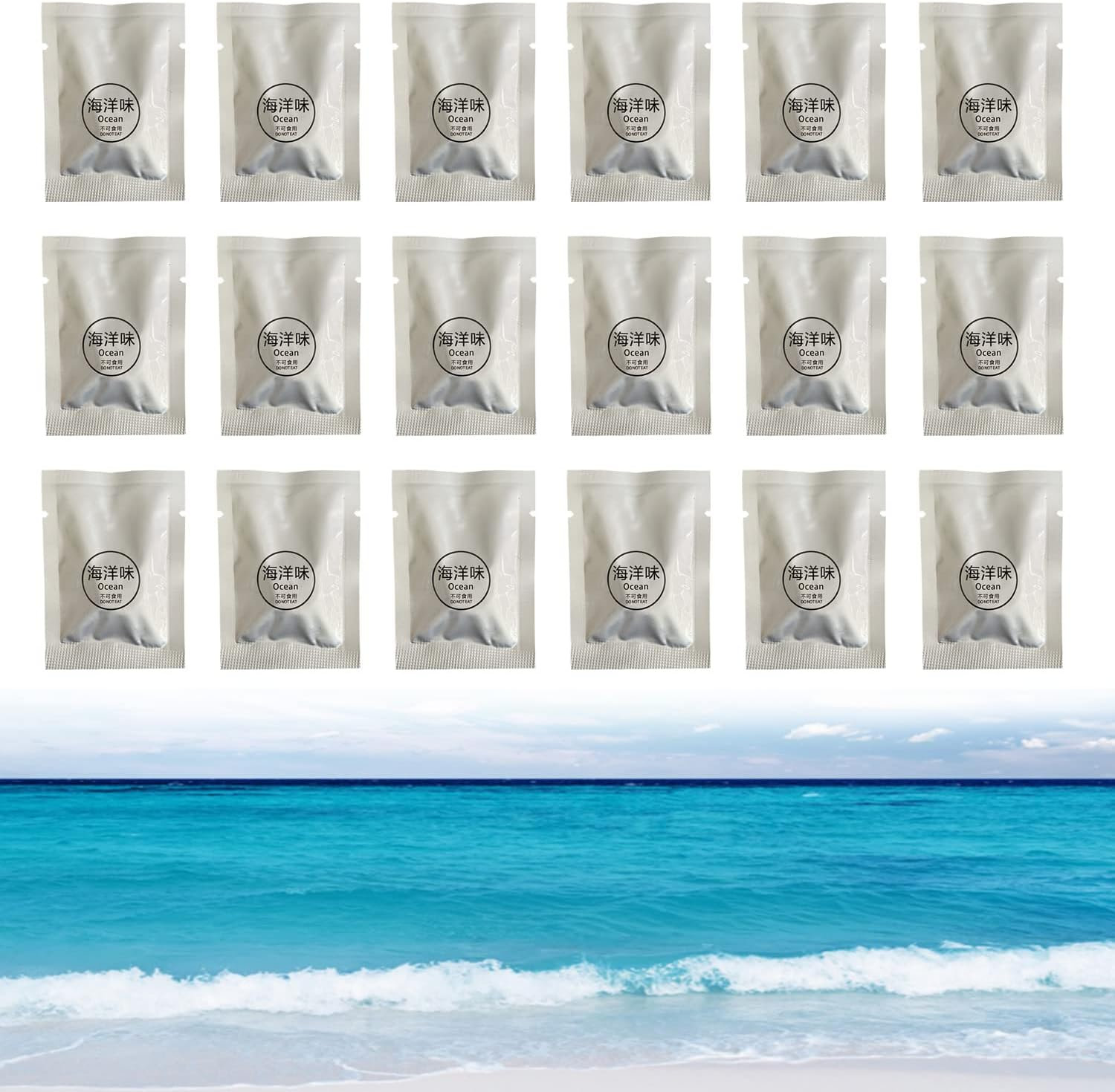 20 Pack Car Air Vent Clip Freshener Refills Solid Fragrance Replacement Pads, Long Lasting Air Freshener for Car Accessories for Women Men (Ocean)