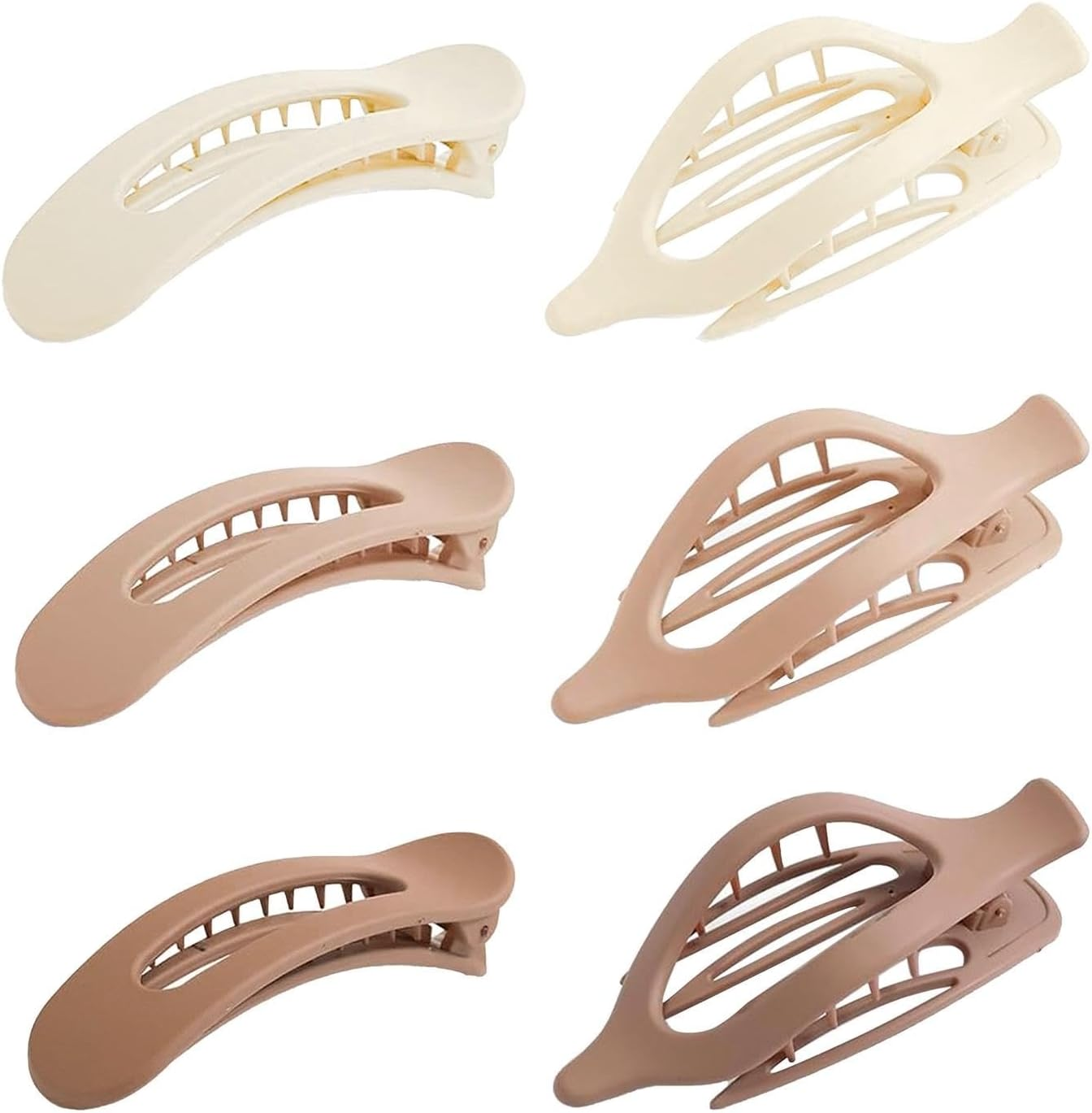 Pack of 6 Flat Duckbill Clips, Simple and Practical Hair Clips, Quick Hair Clips, Styling Hair Clips, Essential for Daily Adjustment, Styling Clips image number 5