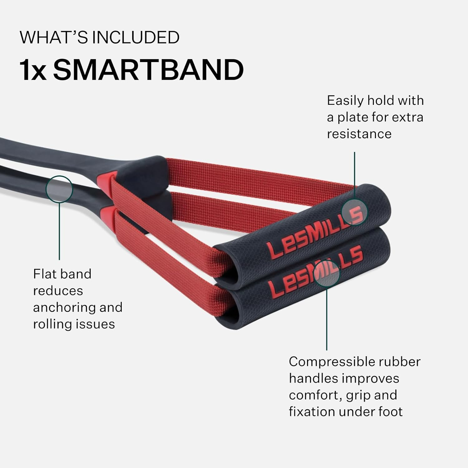 Les Mills&trade; Resistance Band for Any Workouts with Pull up Bands, Booty Bands and Pilates Flexbands image number 6