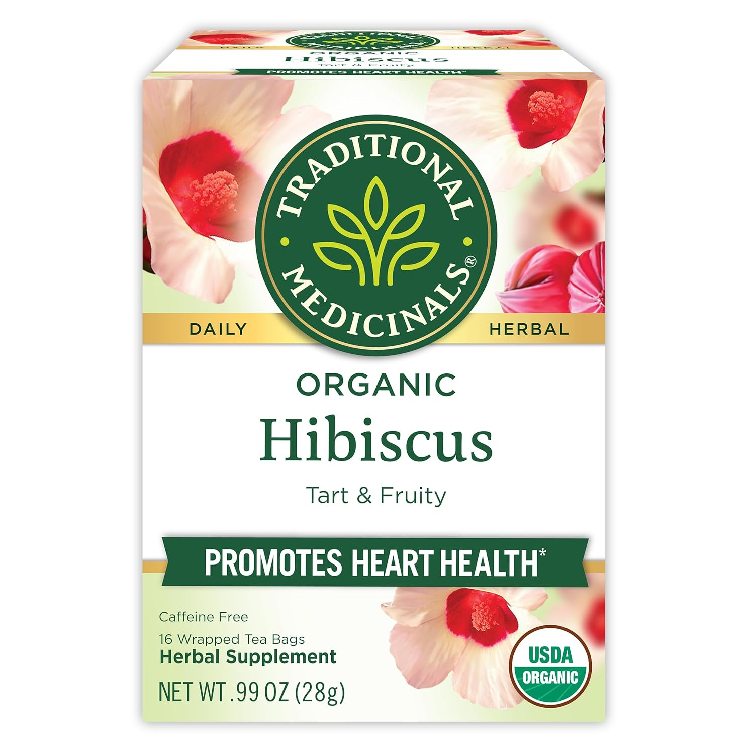 Traditional Medicinals Organic Hibiscus Herbal Tea, 16 Tea Bags (Pack of 1) image number 4