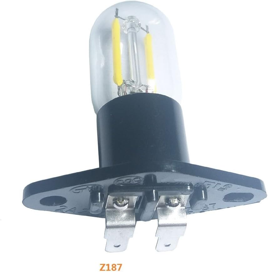 QLEE LED Microwave Bulb 1.5 W Z187 240 V Filament Light 20 W Equivalent Bulb Lamps for Refrigerator Microwave Cooker Hood Indicator Light Microwave Lamp image number 3