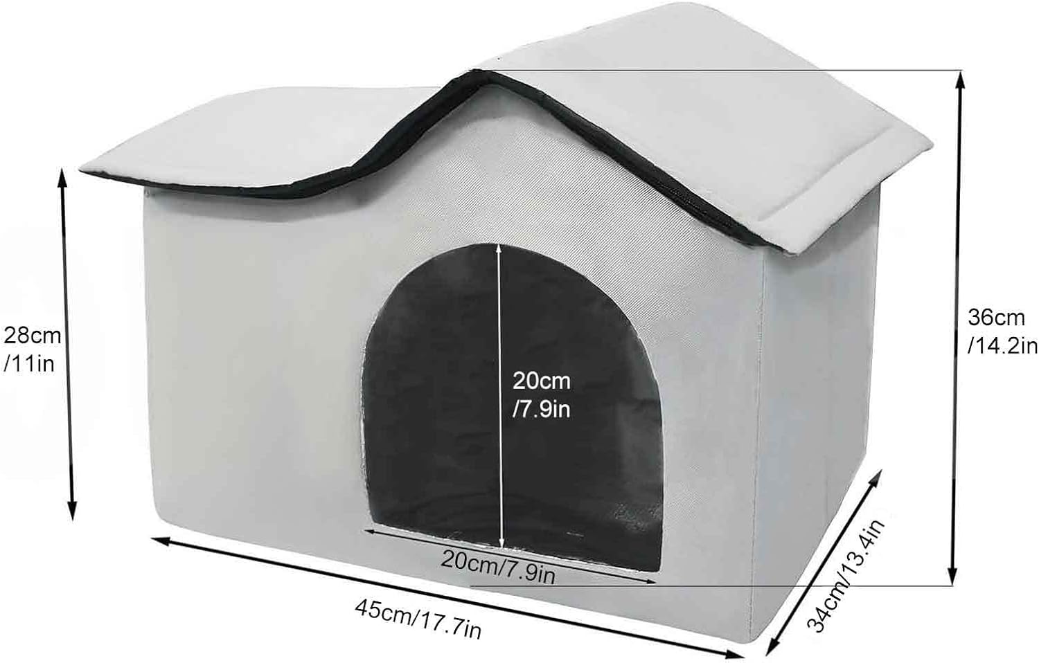 Cooling Cat House | Cooling Cat House for Summer Outdoor - Foldable Crate with Ice Packs Kitten Accessories Pet Supplies for Dog Kennel Beach Summer Camping image number 6