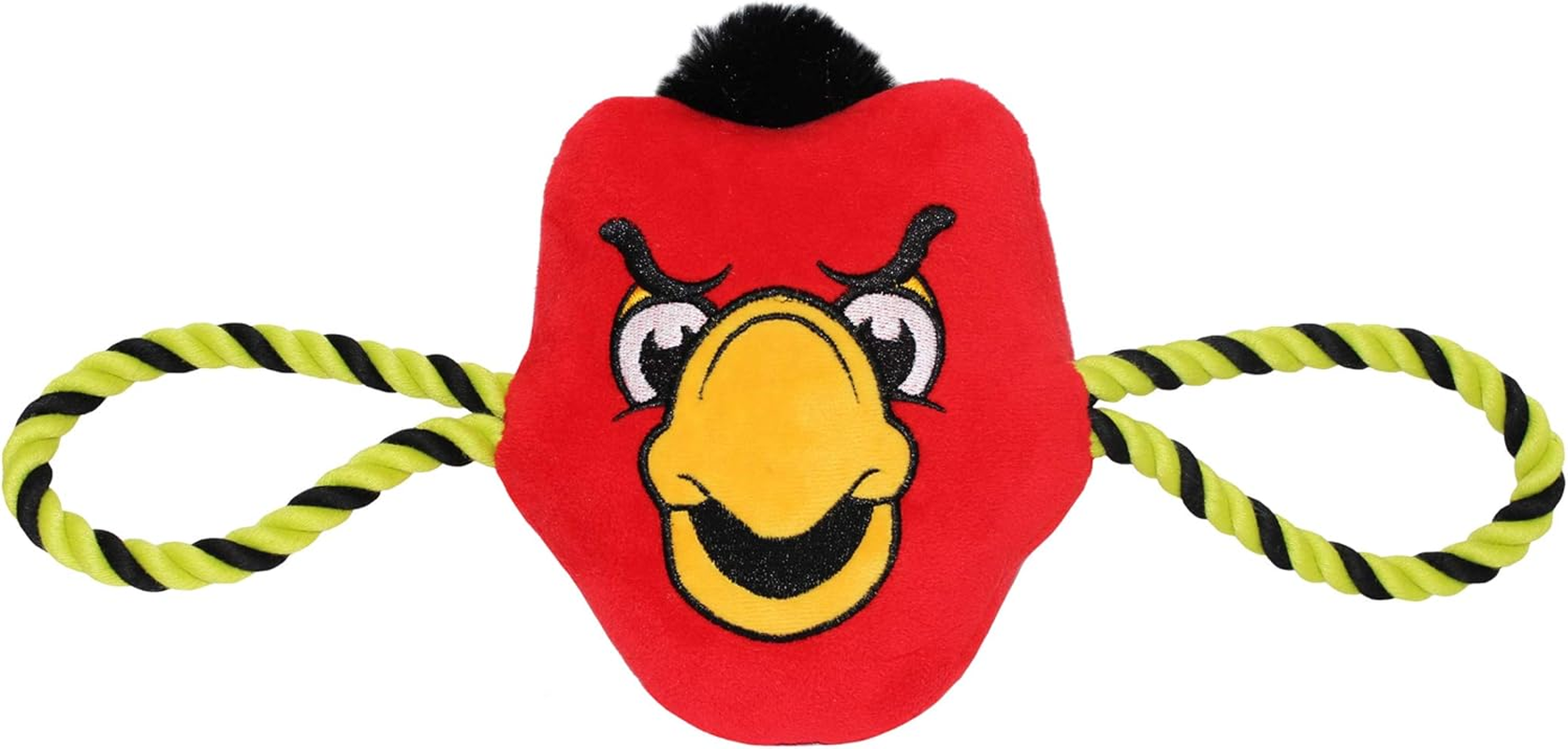 Pets First NBA Atlanta Hawks Mascot Toy for Dogs & Cats. Cute & Entertaining Face with Heavy-Duty Ropes. 7" Chewy Cartoon Toy with Inner Squeaker image number 3