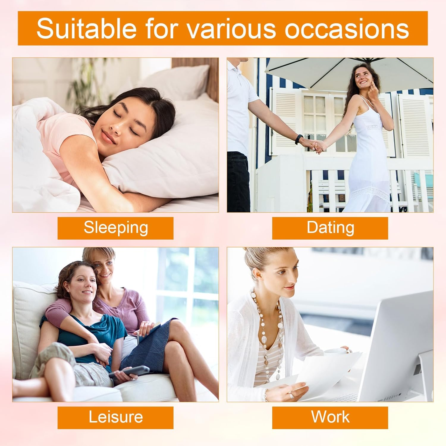 Sinbana 8Pcs Neck Lift Tape, 2 Styles Invisible Instant Lifting Firming Tape with 40Pcs Replacement Patches Double Chin & Saggy Skin High Elastic Breathable Waterproof Neck Wrinkle Solution image number 5