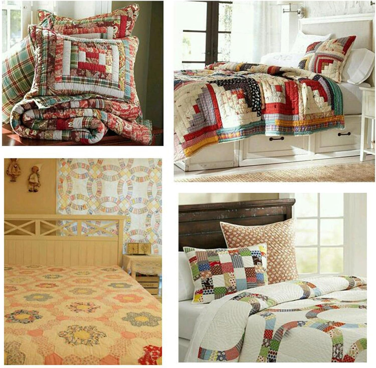 F Fityle 36 Pieces Jelly Fabric Roll 2.5 Inch Roll up Fabric Quilting Strips Floral Printed Craft Fabric Bundle Precut Patchwork with Assorted Patterns - Floral image number 4