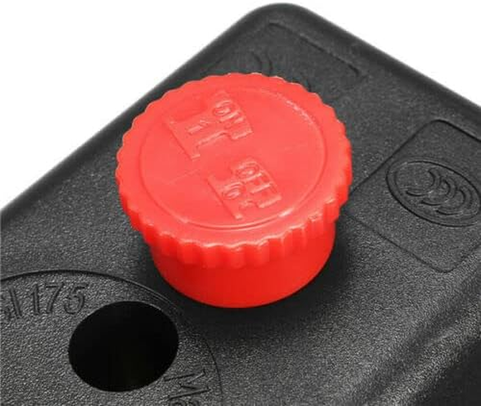LEDON 90-120 PSI Air Compressor Pressure Switch Control Valve Heavy Duty - Black - Automatic Operation, Durable Copper Connector - ON/OFF Switch Knob, Easy to Install - Air Compressor Switch image number 5