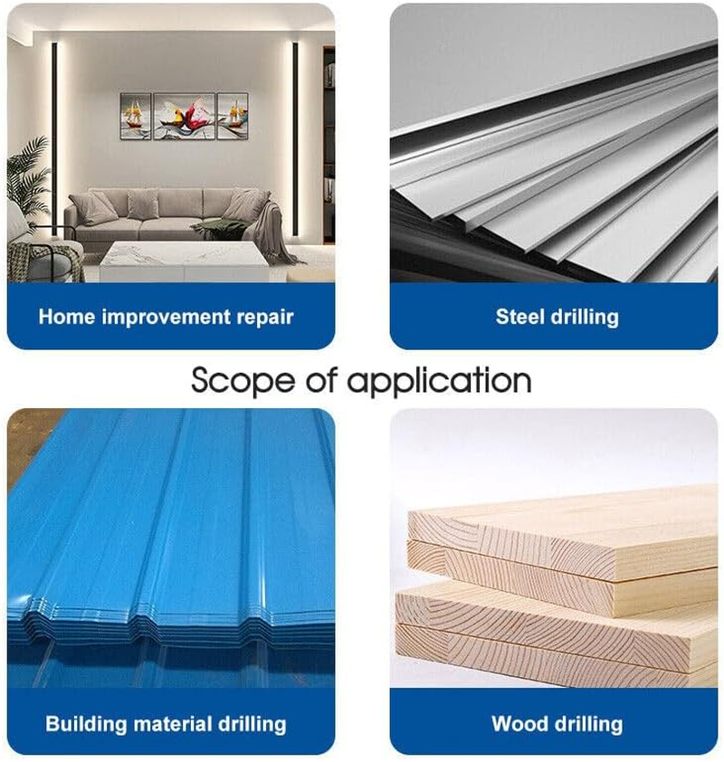 LEDON 3 Pcs HSS Steel Step Cone Drill Titanium Metal Hole Cutter Bit Set 4-12/20/32Mm image number 2