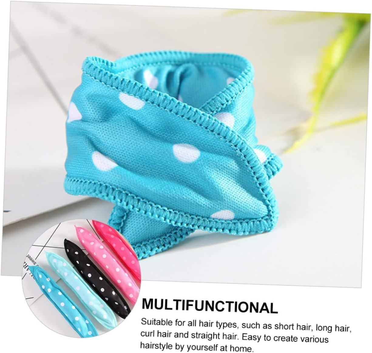 No Heat Foam Hair Curlers, Set of 6, Soft Sponge Rollers for Overnight Styling image number 1