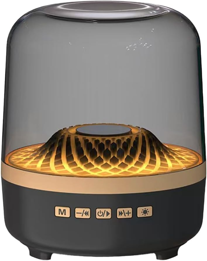 RGB Atmosphere Colorful Glass 4 Speakers Home High Volume Wireless Bluetooth Sound Box Subwoofer Small Speaker