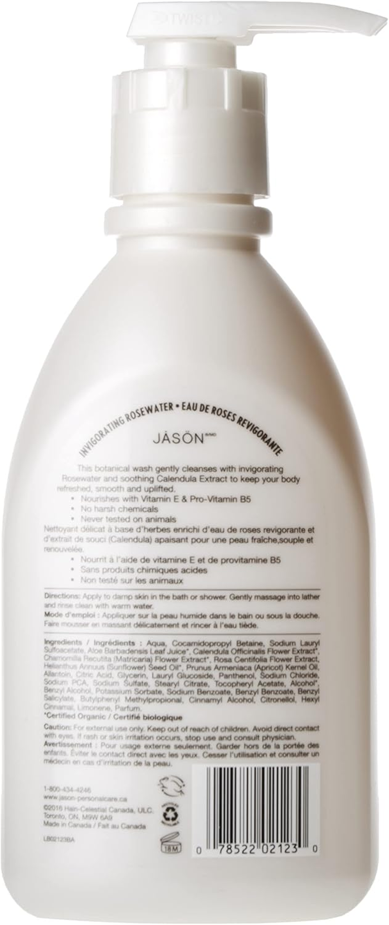JASON Invigorating Rosewater Body Wash, 30 Oz. (Packaging May Vary) image number 2