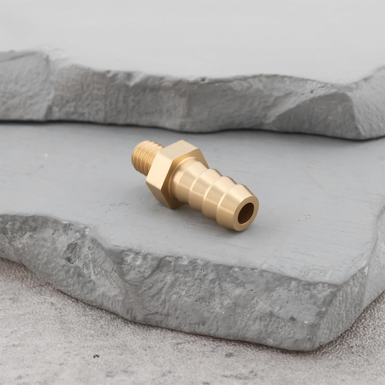 VGOL 4Pcs M5X0.8 6Mm Brass Barb Hose Tail Connector for Pond Pool Hose Pipe image number 6