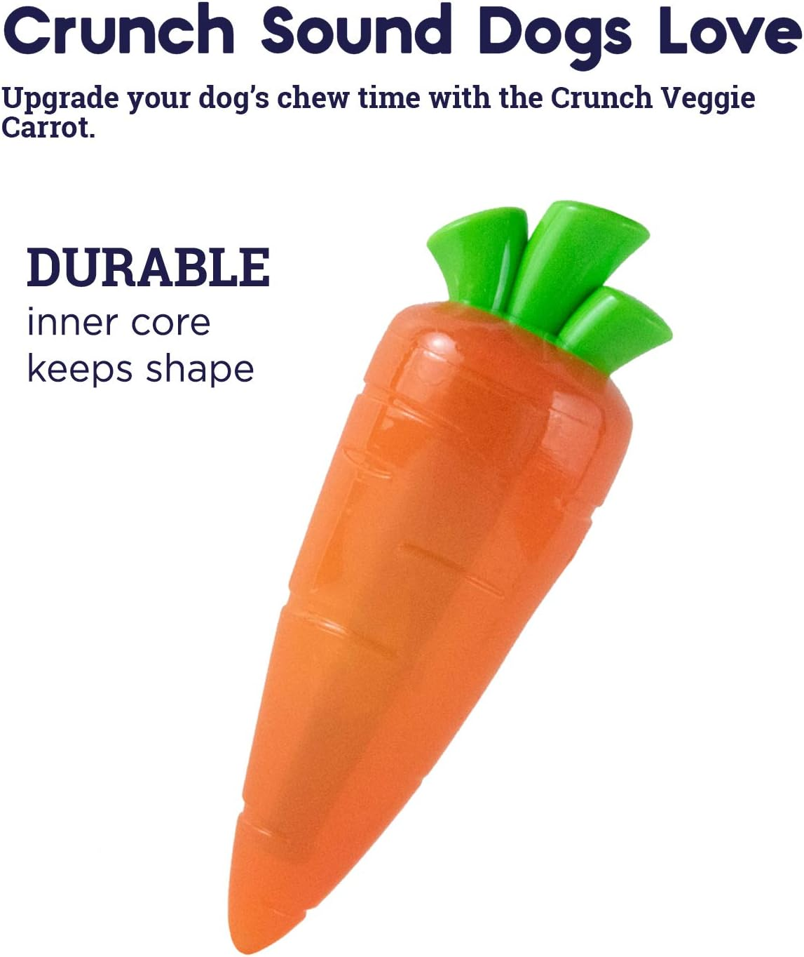 Petstages Crunch Veggies Carrot Dog Chew Toy, Large image number 5