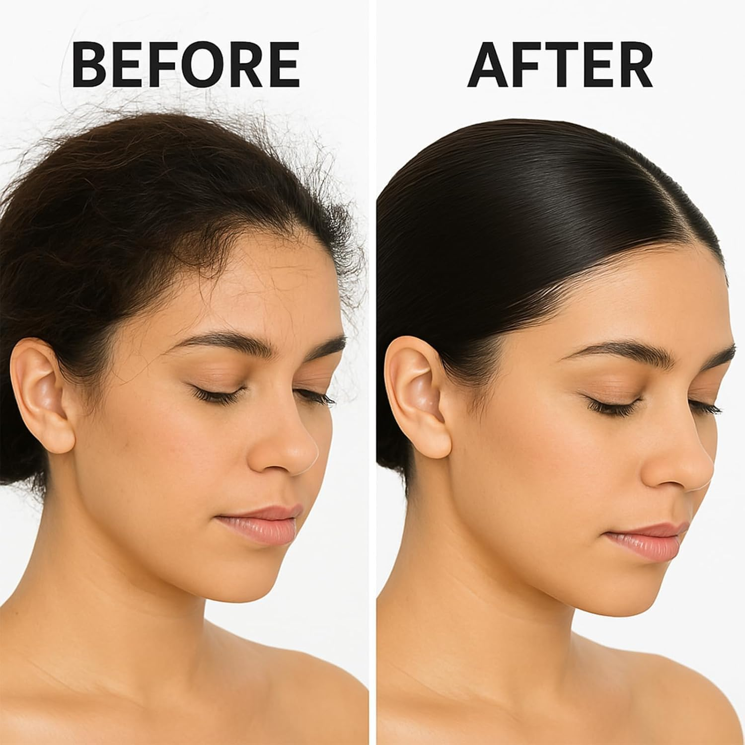 Hair Wax Stick for Flyaways Edge Control Slick, Boar Bristle Hair Brush - Styling Cream for Hair, Dance Recital Must-Have for Women Dancers image number 3