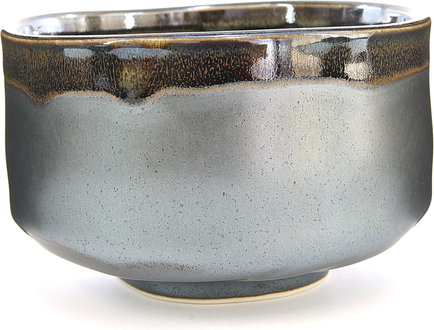 Mino Ware Japanese Handcrafted Matcha Tea Bowl Brown, Matcha Tea Cup Ceremony, Authentic Pottery, Hagoromo Chawan