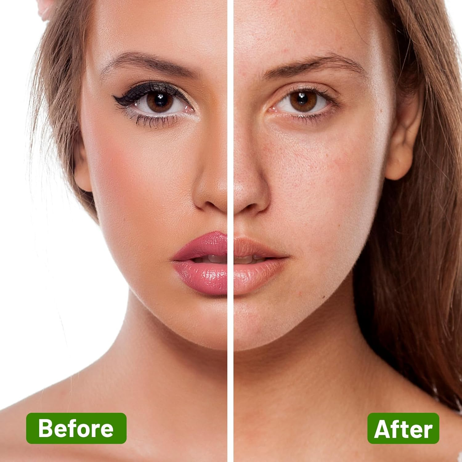 50 Count Makeup Remover Wipes Bulk Individually Wrapped, Travel Towelette Makeup Remover Individual Gentle Cleansing for Face Mascara Lipstick Remove Makeup image number 1