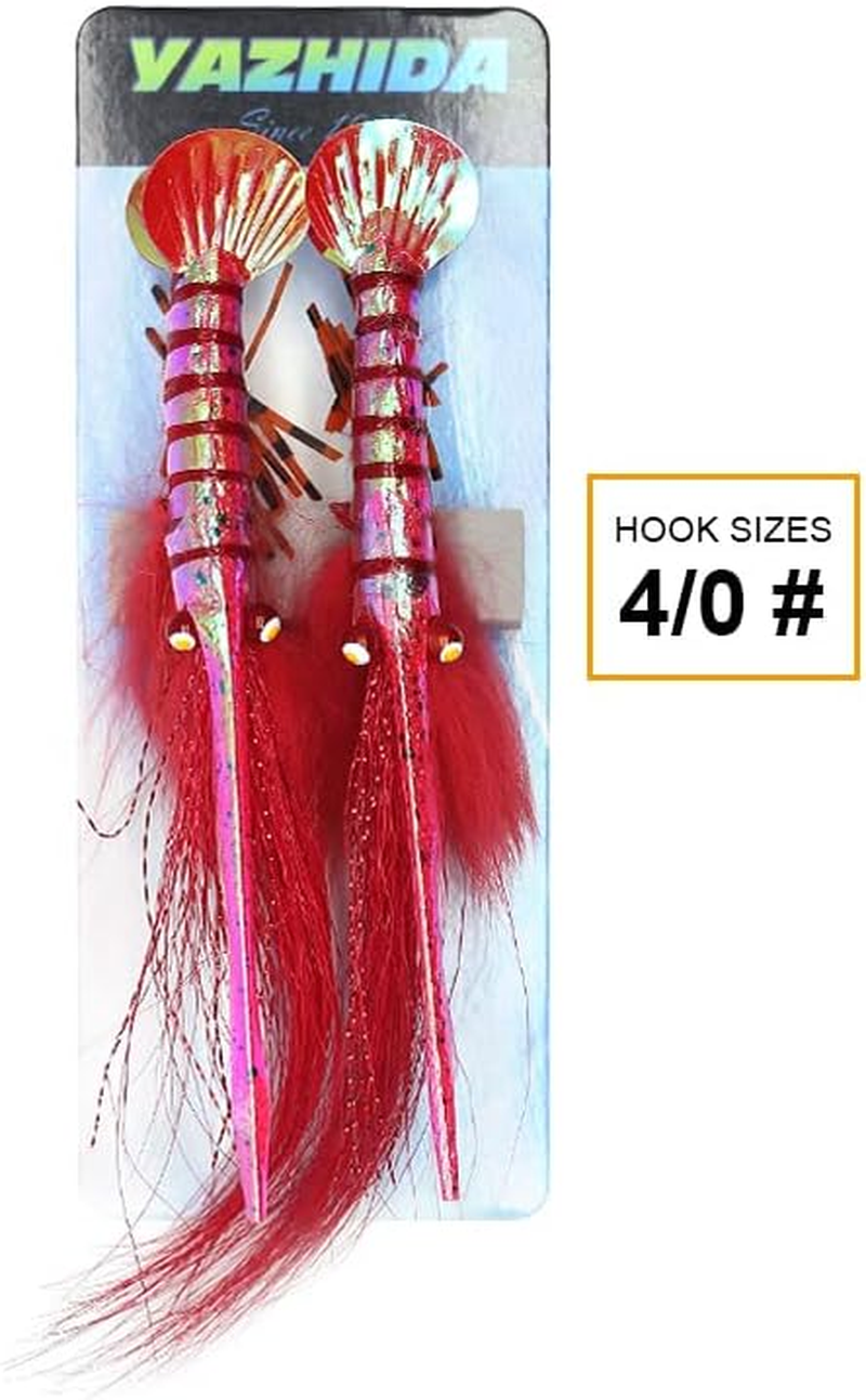 YZD Tarpon Flies Ultra Realistic Shrimp Flies Saltwater Fly Fishing Big Saltwater Flies Fly Fishing Lures Bonefish Flies Redfish Flies Snook Fly Lure Hooks image number 1