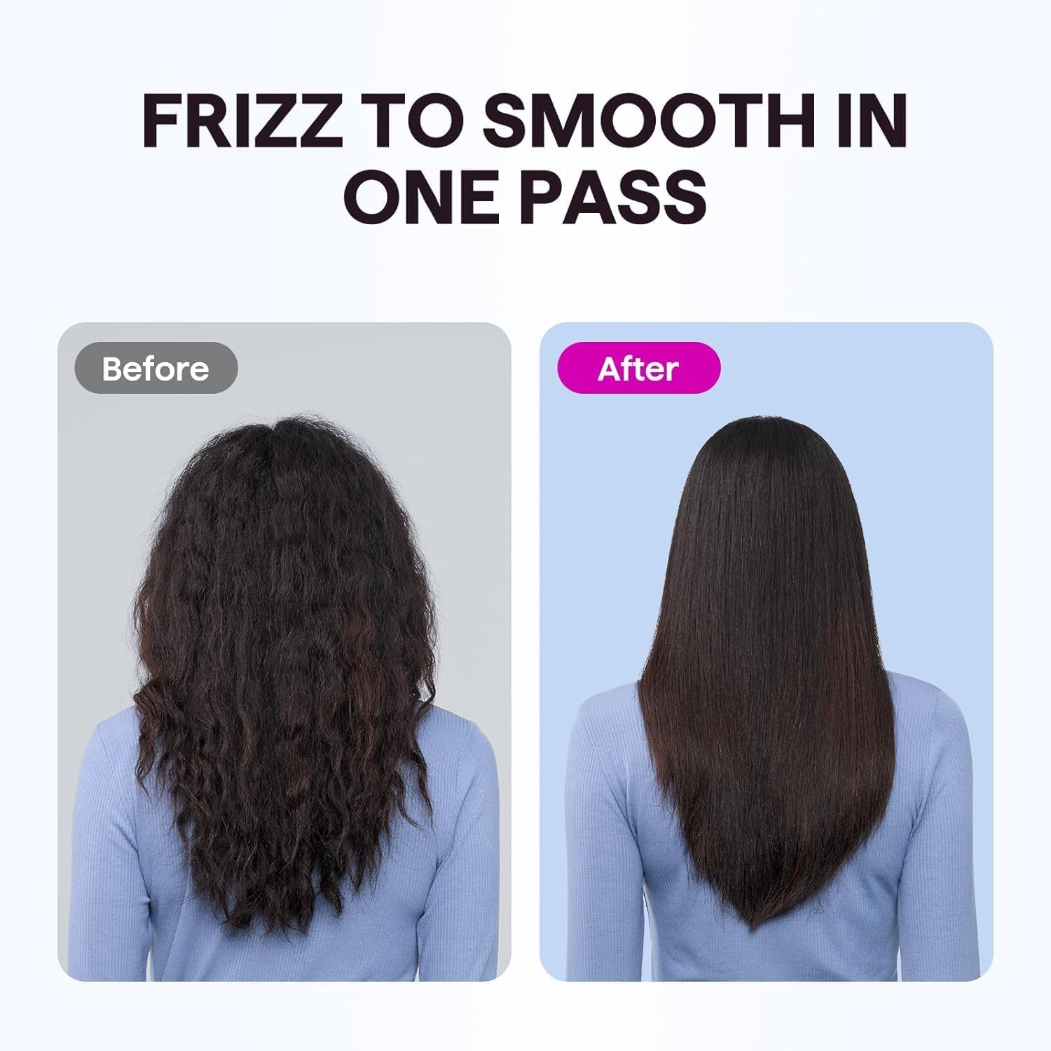 PRO Infrared Wide Flat Iron Hair Straightener Version LCD Display Hair Straightening and Curling Iron Dual Purpose Salon Tool, Anti-Scald, Gifts for Women, Lovers or Friends image number 4