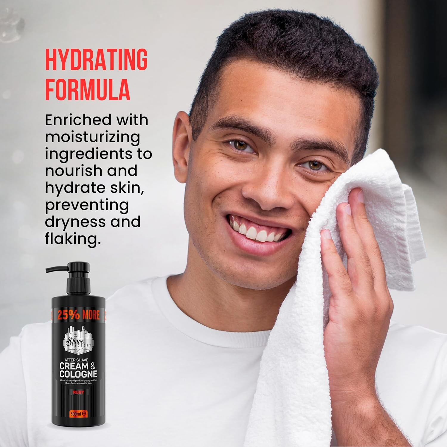 The Shave Factory after Shave Cream & Cologne 500 Ml, Golden image number 1