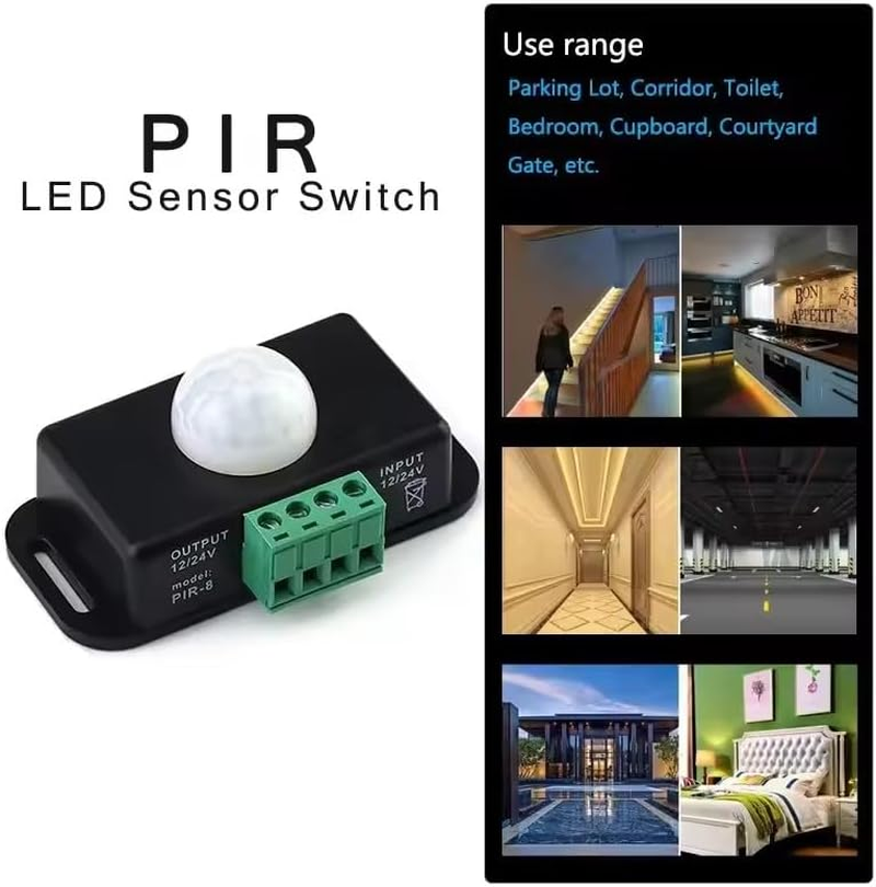 PIR Motion Sensor 12V/24V Infrared LED Dimmer - 1, White image number 4