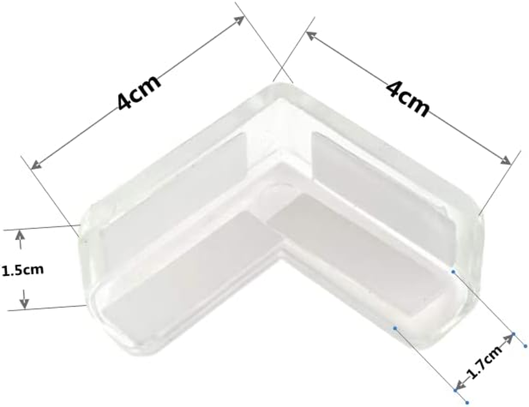 Kuou Clear Corner Protectors for Kids, 20 Packs Baby Proofing Corners Child Safety Corner Guards with Strong Acrylic Adhesive for Furniture against Sharp Corners