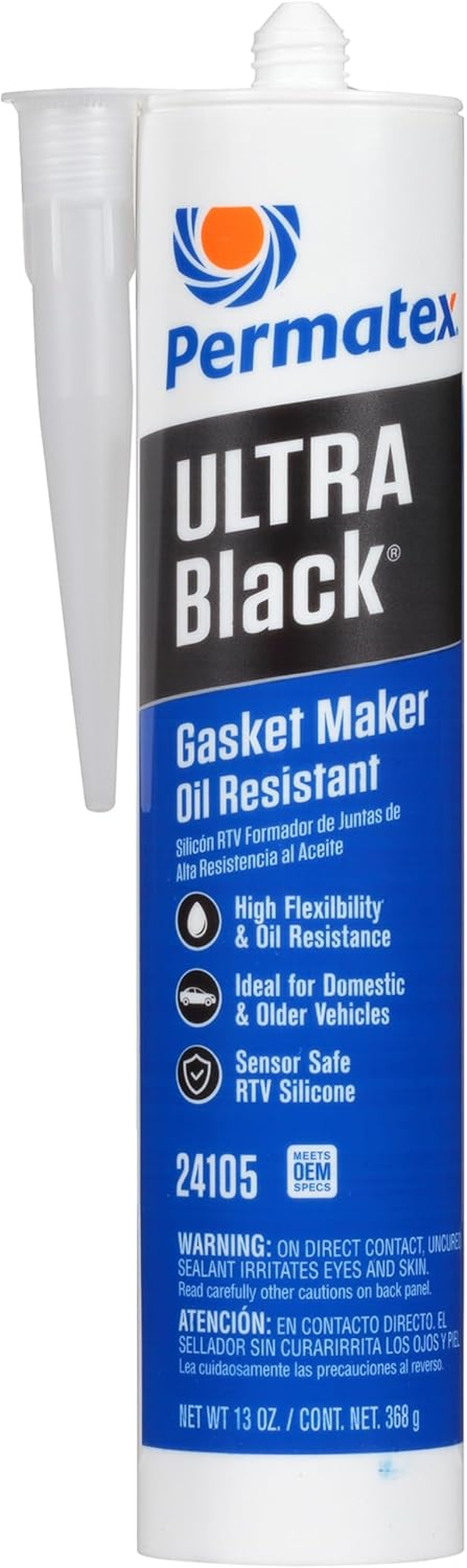 Permatex 24105 Ultra Black Oil Resistant Gasket Maker, 300 Ml image number 6