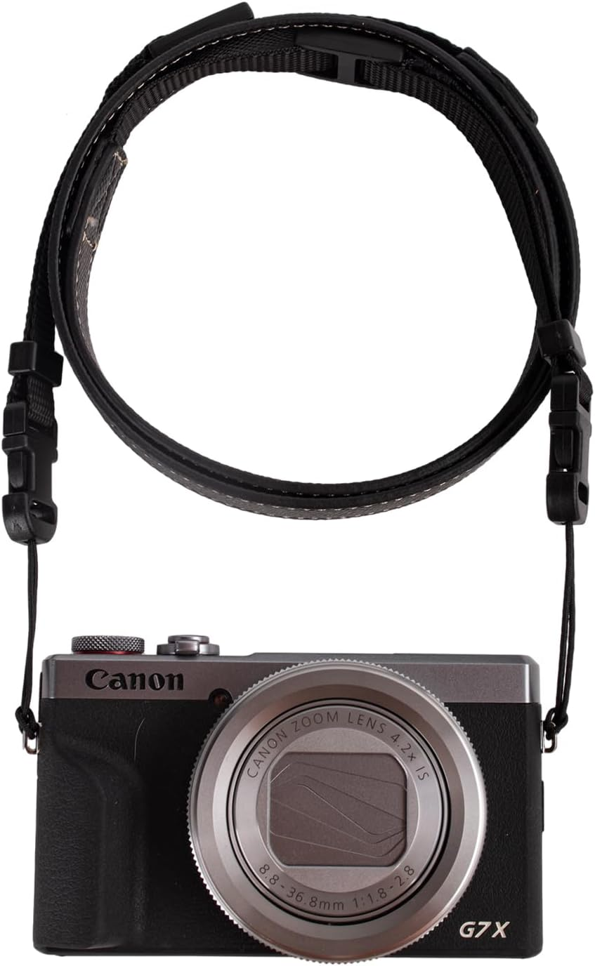 VOVMOEYA Camera Neck Strap,G7X MARK III Body Strap PU Shoulder Adjustable Strap for Photographers for Fujifilm/For Nikon/For Canon/For Sony/For Minolta/For Panasonic/Slr/Dslr Cameras Texture
