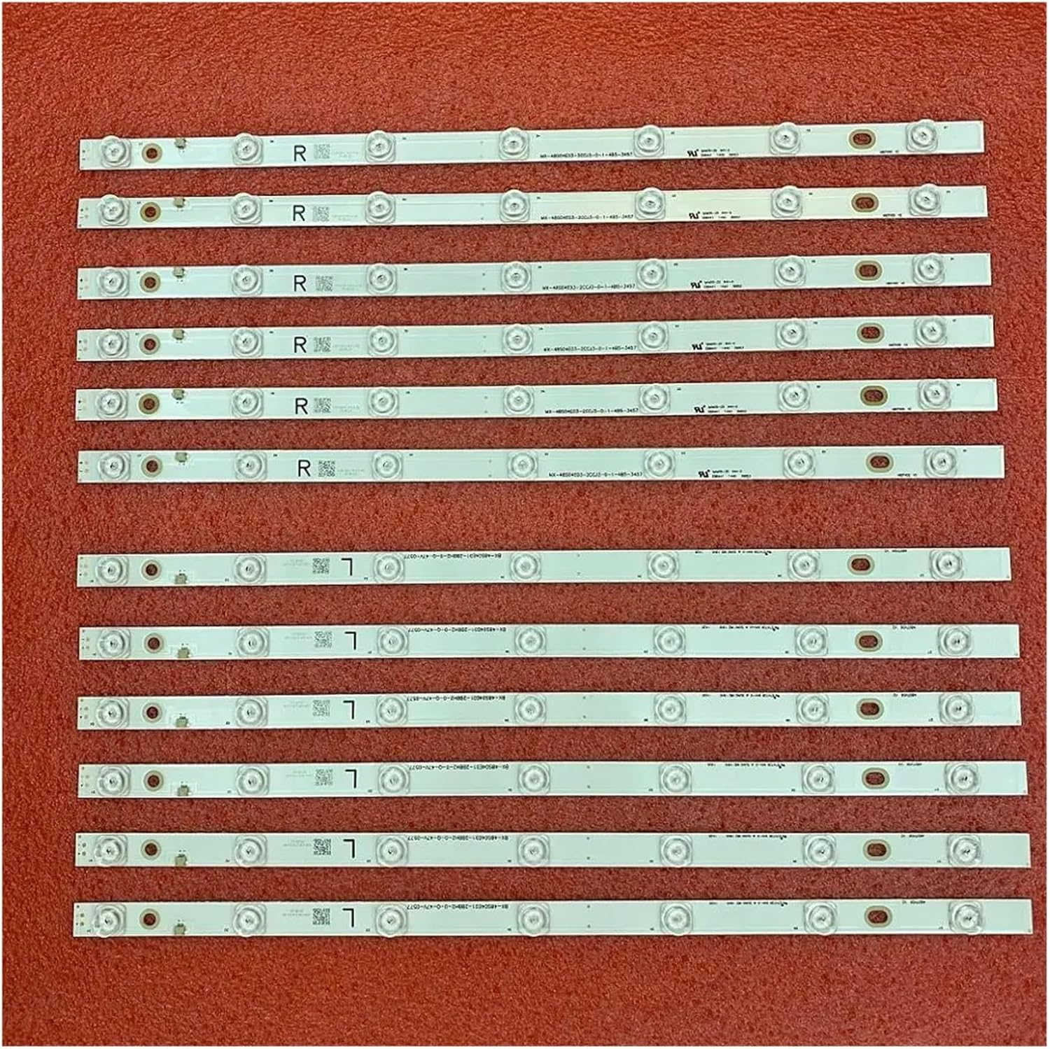 12 Pcs/Set for Pana-Sonic TX-48AS640B TX-48AX630B TX-48AX630E TX-48AXW634 480TV05 480TV06 V2 R L LED Backlight Strip image number 5
