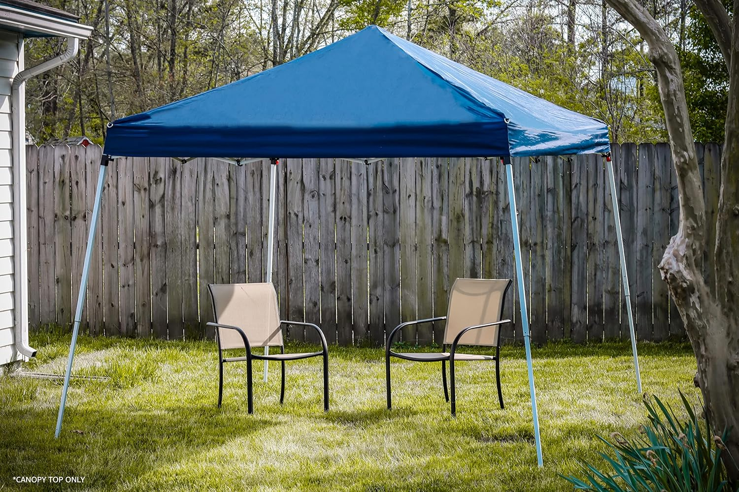 Trademark Innovations 8' X 8' Square Replacement Canopy Gazebo Top in Black (ONLY Fits Trademark Innovations 10' Slant Leg Canopy Frame) - Black image number 5