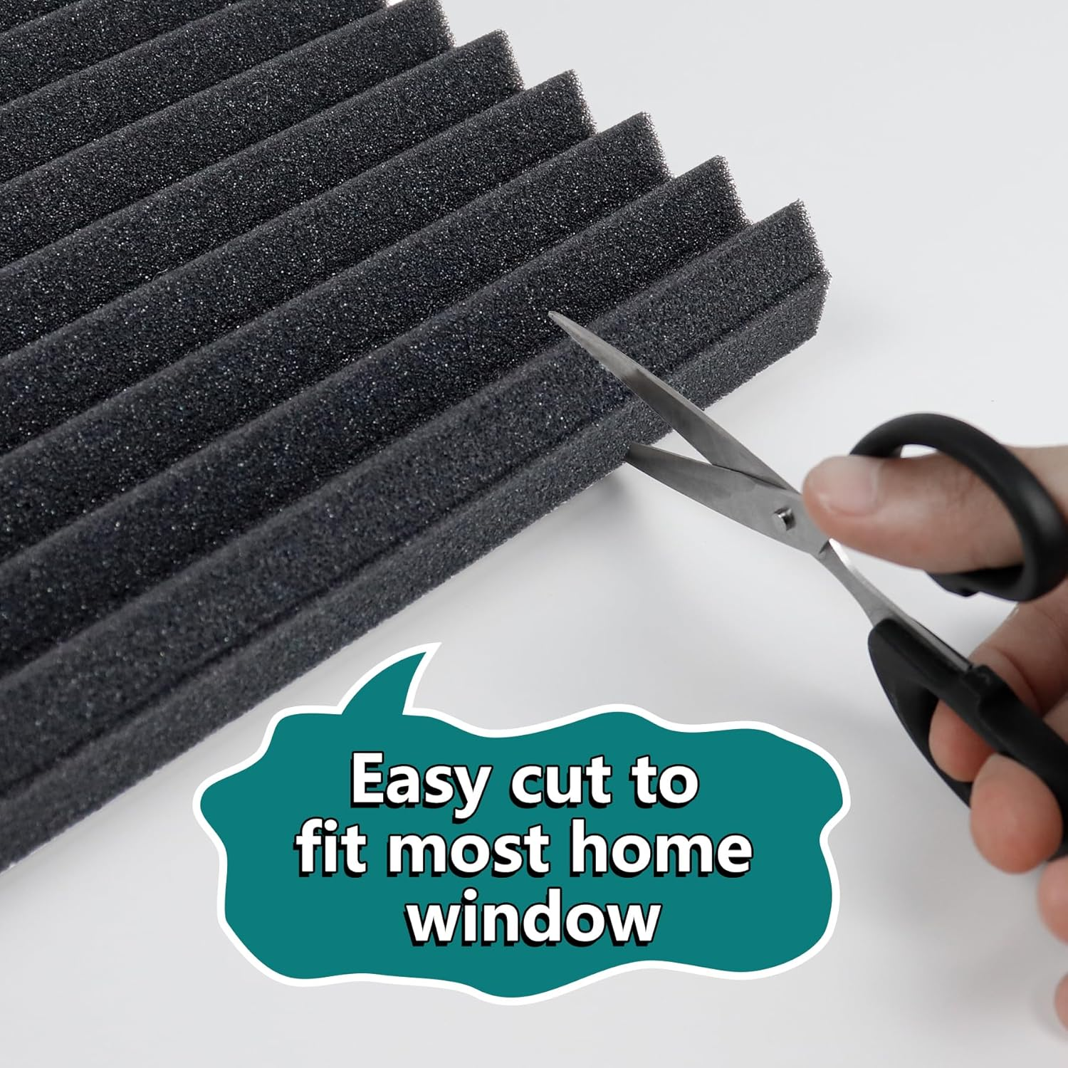 Daisypower Window Air Conditioner Foam Insulating Panels Kits,17 Inch X 9 Inch X 7/8 Inch AC Units Insulation Side Panels with Weatherseal Tape image number 4