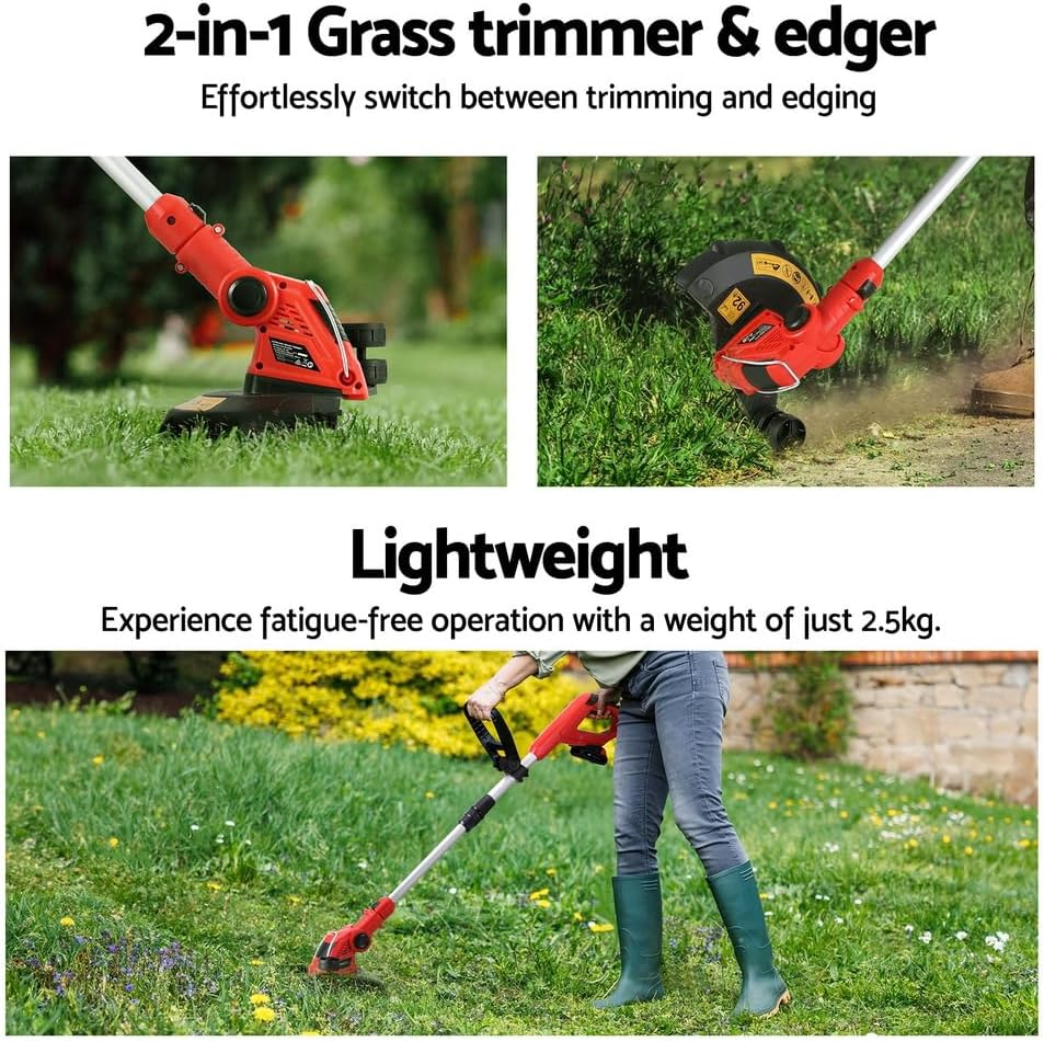 Giantz 20V Cordless String Trimmer Weed Wacker, Electric Weed Eater Grass Cutter Snipper for Lawn and Garden Edger image number 5