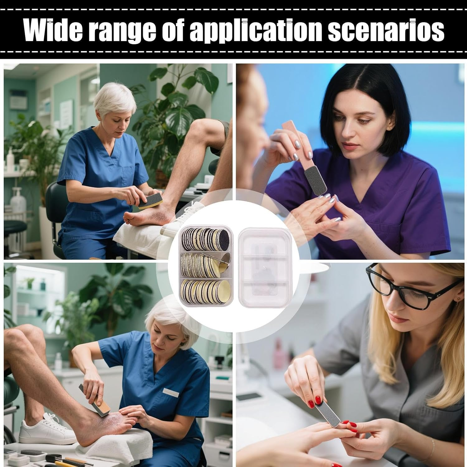 Finger Nail Files for Women | Professional Nail File,Foot Hand Care Tool for Wedding Friends Bridal Manicure Family Seniors Pedicure Spa Home Travel Kids image number 3