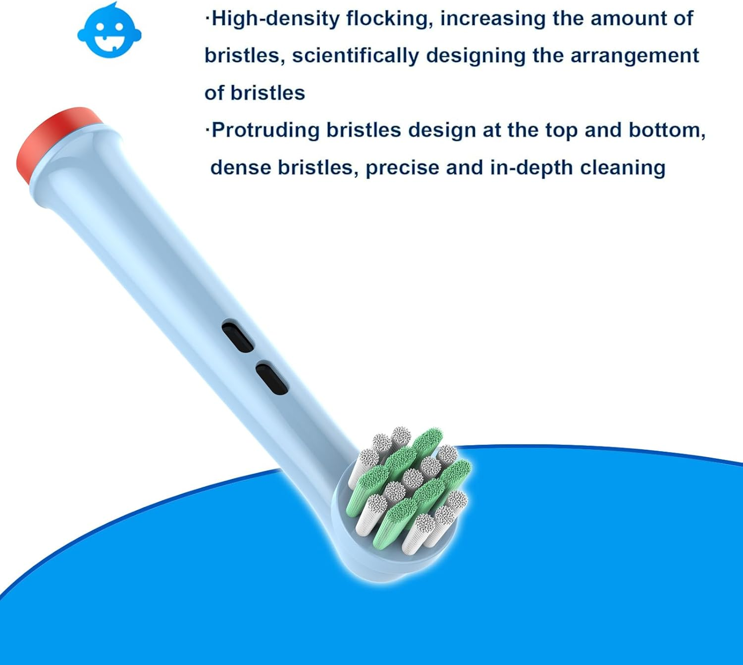 Kids Toothbrush Brush Heads Compatible with Oral B Kids Toothbrush, 3+ Years Toothbrush Heads, Pro 700 200 100 Soft Bristles and Ideal Size for Gentle Clean