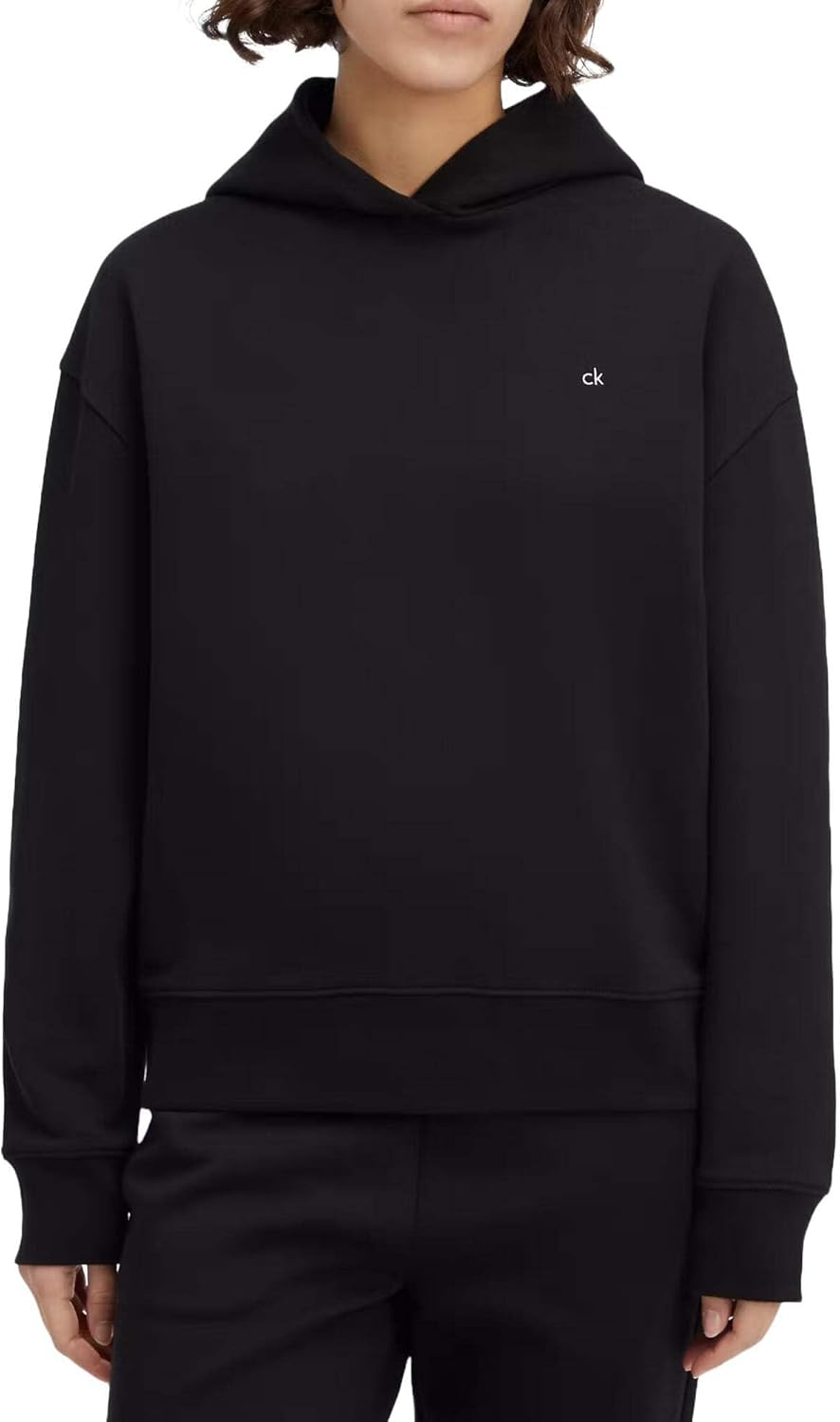 Calvin Klein Women'S Embroidered Regular Terry Hoodie