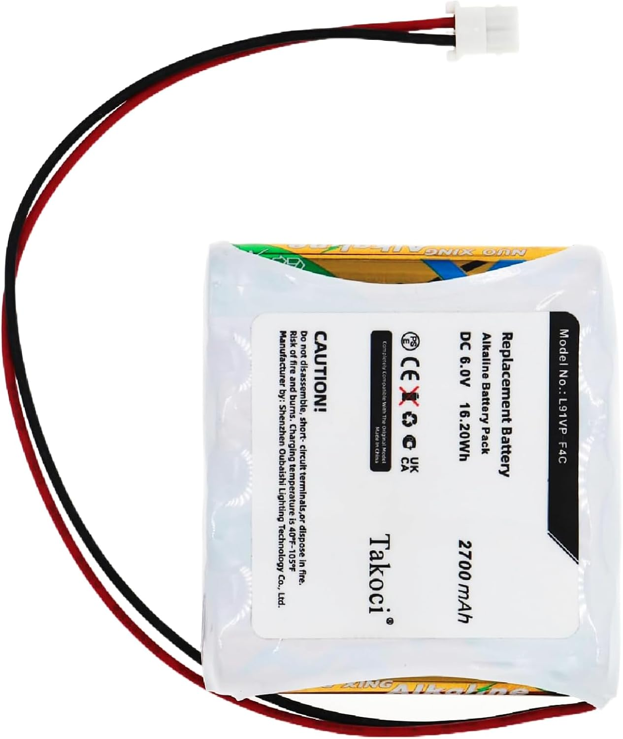 Replacement Battery Compatible with Purell ES8 Hand Sanitizer Dispenser Fits Purell L91VP-F4C GP GPRHORW01018 2700Mah/6.0V image number 3