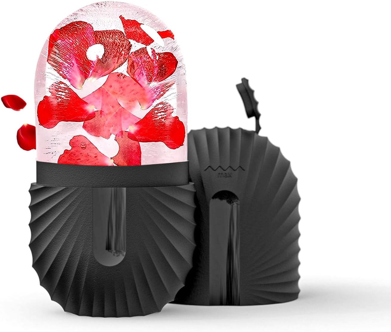 Joyeee Ice Roller, Facial Ice Roller, Eye Massage Facial Beauty Skin Care for Pore Tightening, Anti-Wrinkles, Reduces Swelling, Improves Skin Elasticity, Black image number 2