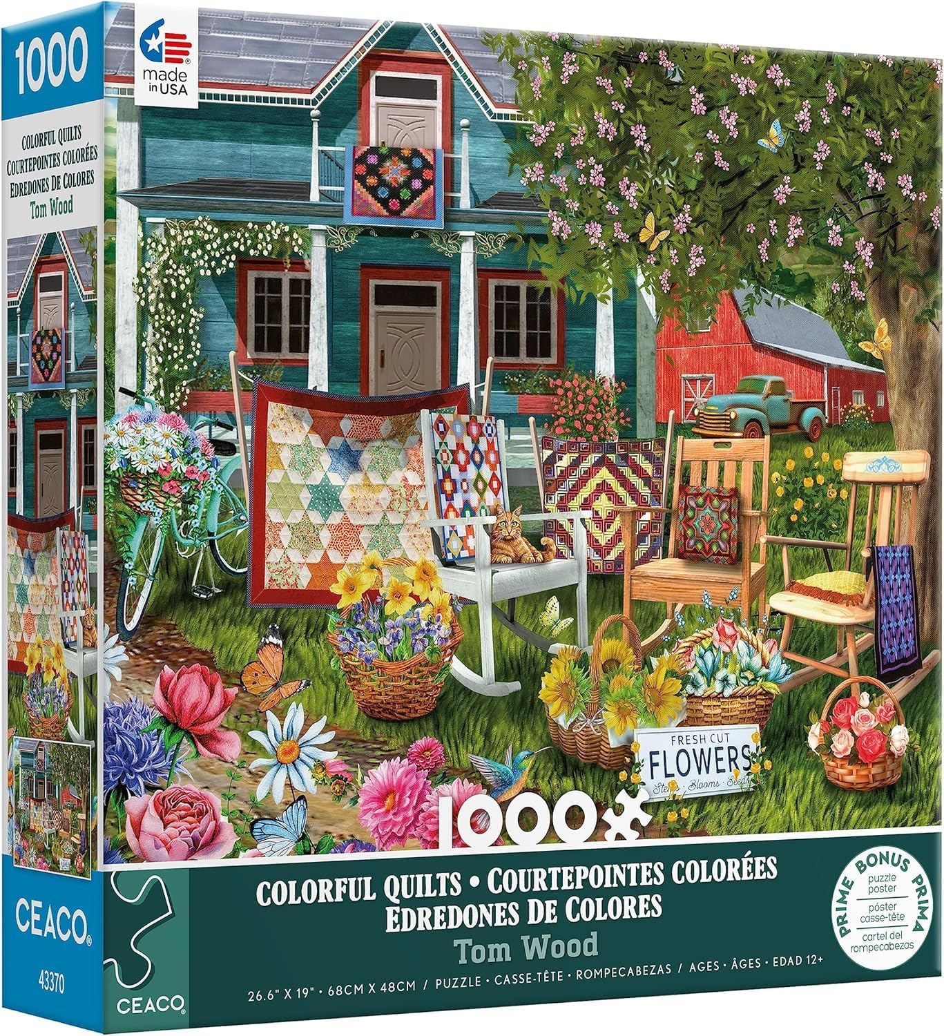 Ceaco - Colorful Quilts - 1000 Piece Jigsaw Puzzle