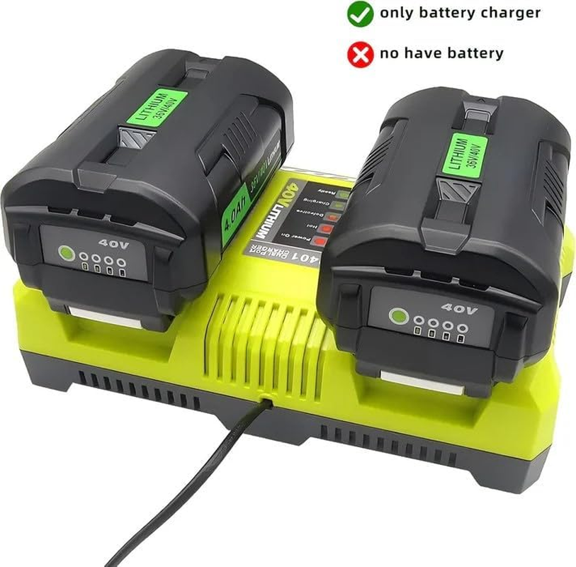 Dual Charger for Ryobi 36V 40V Battery Charger BPL3626 BPL3640 OP4040 BCL3620 image number 2
