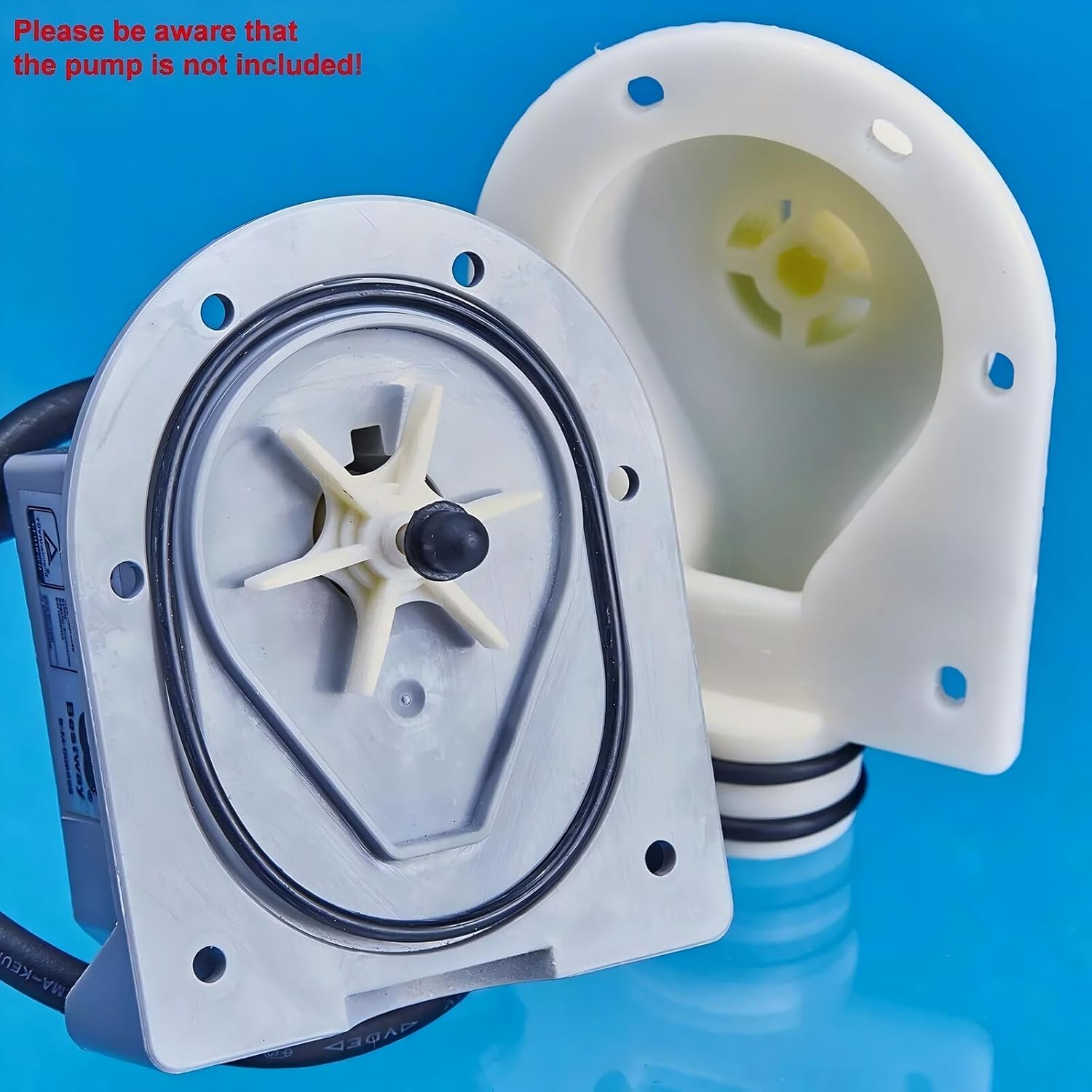 For Lay Z Spa Water Pump Repair Kit for Hot Tub Water Pump #P4071, 58113, E02 for Coleman Impeller Stainless Thrust Washers & 3 Seals and Screws Stainless Steel Shaft image number 3