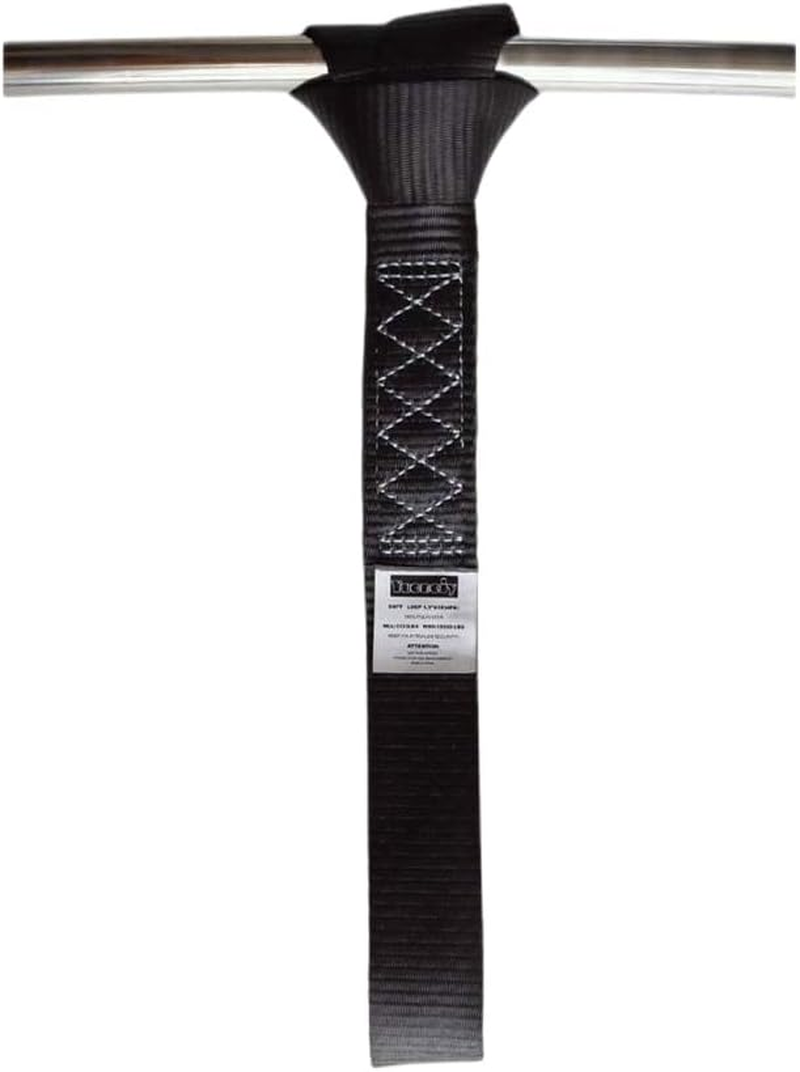 Soft Loop Tie down Straps (4PK) Black Breaking Strength 10,000 LBS Heavy Duty 1.5 Inch X 18 Inch Motorcycle Soft Tie Downs for UTV, ATV, Bicycle and Railer - Black image number 2