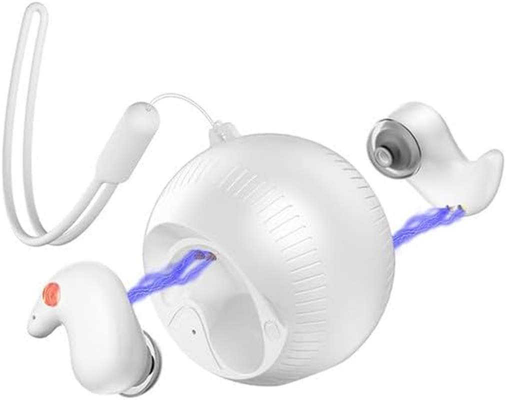 Mini Invisible Small Headphones Bluetooth Wireless In-Ear Sleep Headphones Bluetooth In-Ear Headphones for Sleeping Wireless Sleep Earbuds Headphones for Small Ears Sleep Headphones Side Sleepers - Beige image number 2