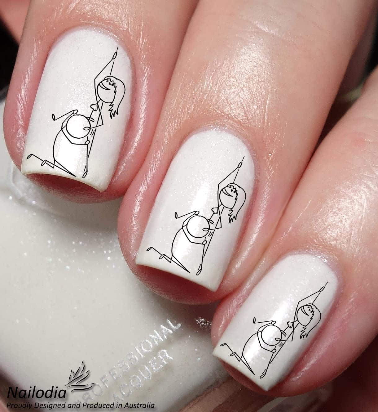 Sex Pose Nail Art Decal Sticker image number 2
